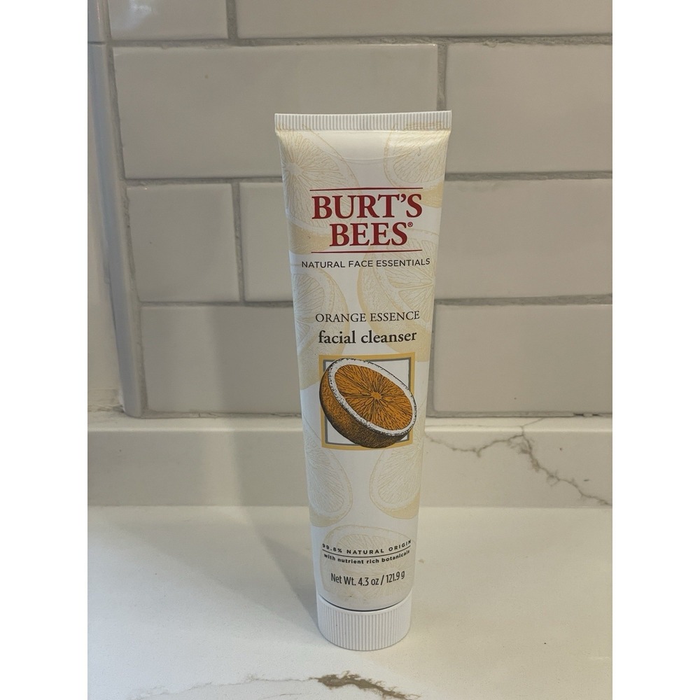 Burt's Bees Orange‎ Essence Facial Cleanser Face Cleaner 4.3 oz New Sealed